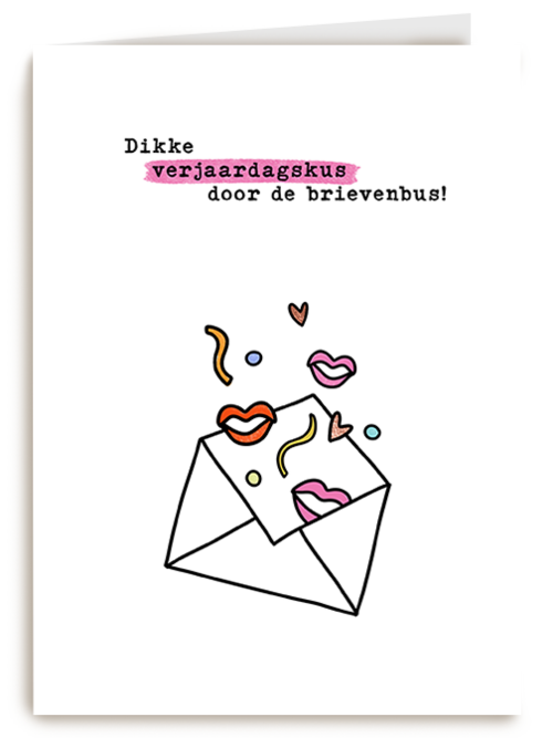 Verjaardagskaart Hallmark | Verjaardagskaart Verjaardagskus Door De Brievenbus