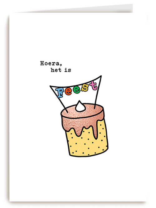 Verjaardagskaart Hallmark | Verjaardagskaart Hoera Het Is Feest Taart