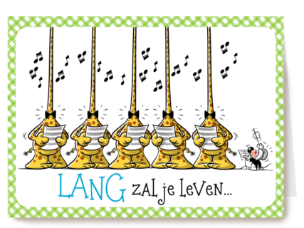 giraffen zingen verjaardagslied