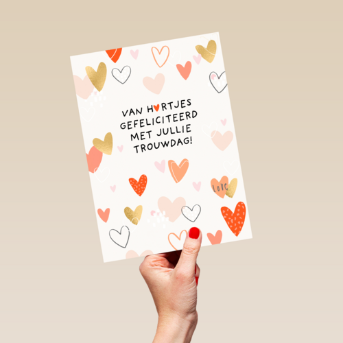Van hartjes gefeliciteerd met jullie trouwdag