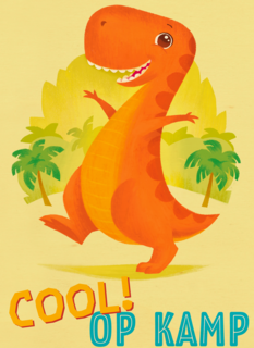 op kamp kaart dinosaurus