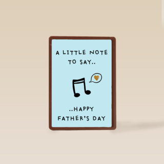 vaderdag kaart hip a little note to say happy vaders day