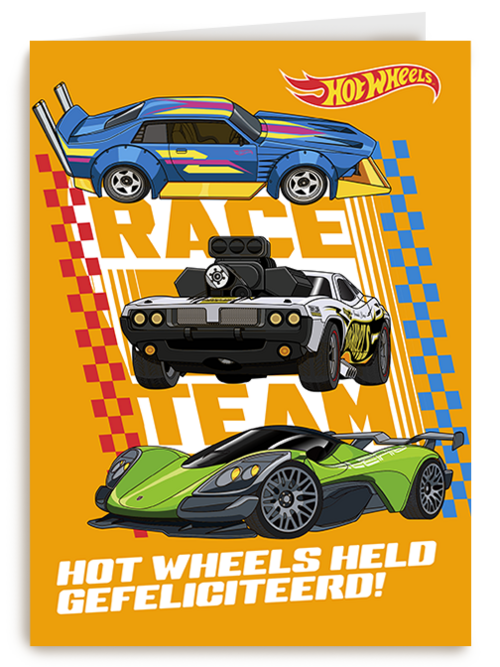 Verjaardagskaart Hallmark | Hotwheels Race Team