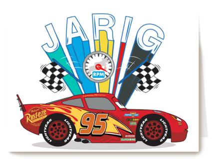 verjaardag kaart disney cars bliksem lightning mcqueen jarig