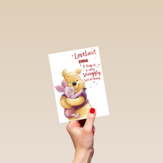 Valentijnskaart Pooh A hug