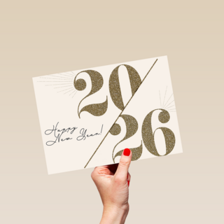 Nieuwjaar 2026 Goud Happy New year