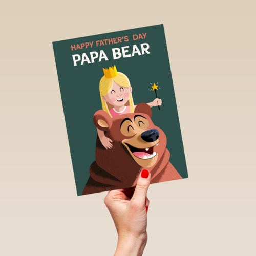 Happy fathers day papa bear