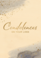 condolences with your loss