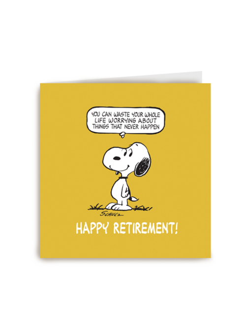 Peanuts Happy Retirement