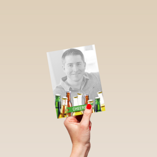 fotokaart cheers flesjes bier