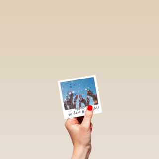 polaroid kaart jubileum deze mijlpaal