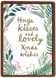 Hugs kisses and lovey xmas kisses