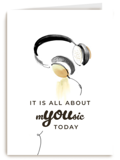 its all about you today with headphones