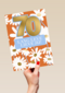 een bloemige verjaardagskaart voor 70