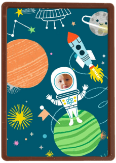 deze kleine astronaut is jarig