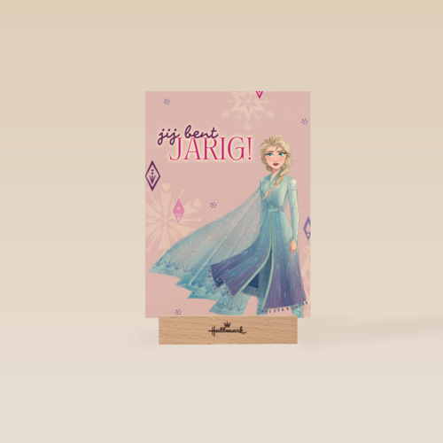 verjaardag kaart frozen elsa jij bent jarig