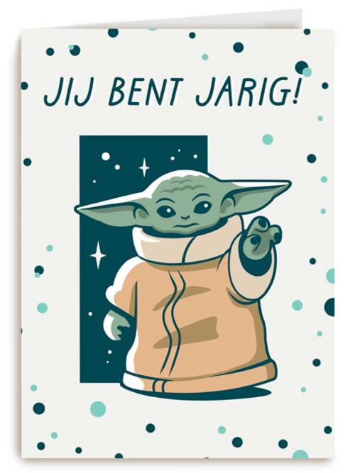 verjaardag kaart grogu jij bent jarig