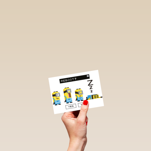 Beterschapskaart Minions reboot