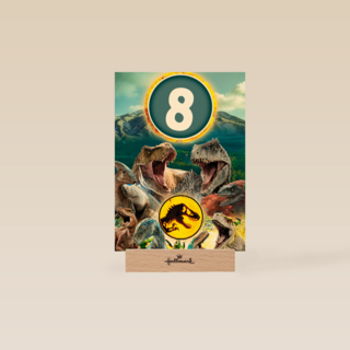 Dino verjaardagskaart Jurassic World