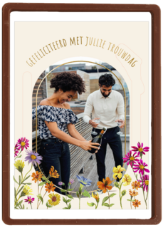 Gefeliciteerd met jullie trouwdag fotokaart