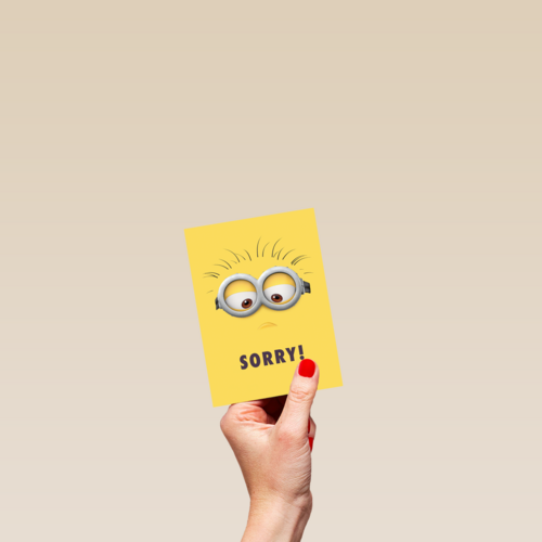 Sorry kaart Minions met Bob