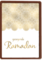 eid mubarak kaart gezegende ramadan