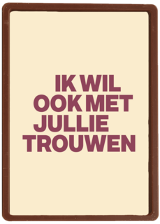 And C ik wil ook met jullie trouwen