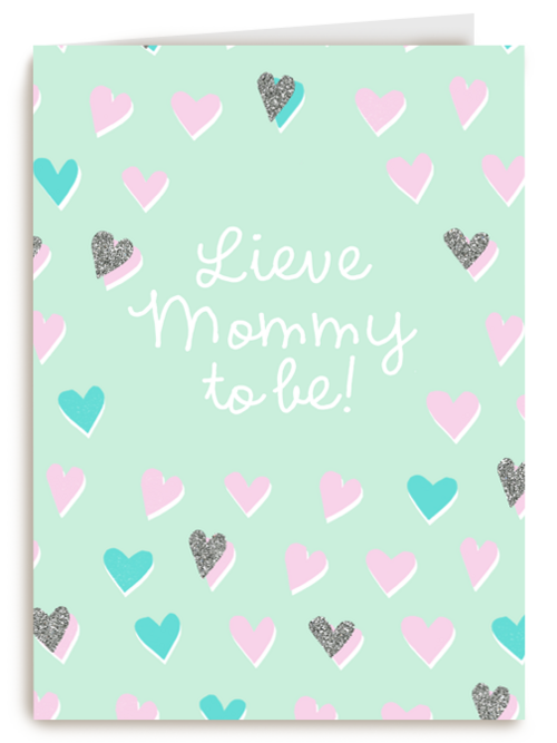 moederdag kaart lieve mommy to be