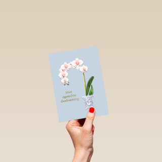 Condoleance heel veel sterkte vaas