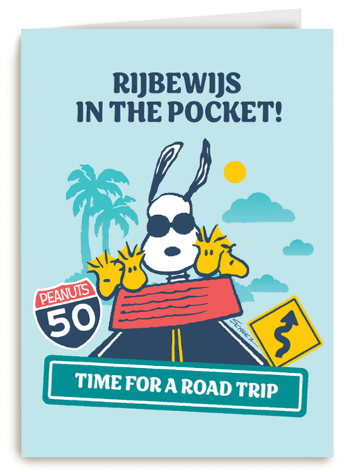 Rijbewijs in de pocket Peanuts