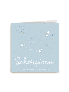 sterrenbeeld kaart schorpioen geboorte zoon