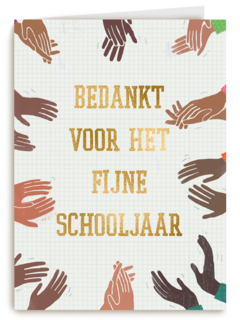heel veel applaus voor het fijne schooljaar