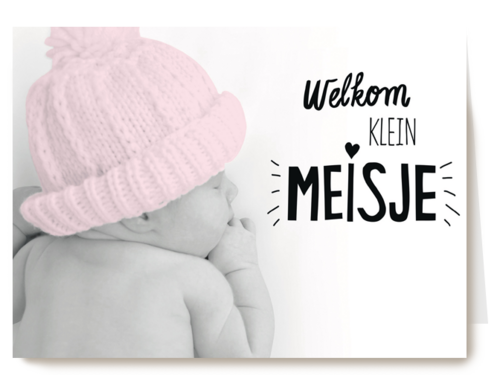Kaart Hallmark | Geboorte Felicitatie | Baby Brabbel Welkom Klein Meisje