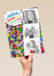 fotokaart jarige gekleurde confetti
