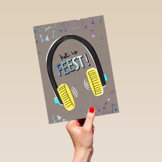 Lentefeest Het Is feest koptelefoon