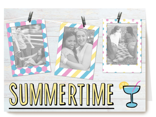 Kaart Hallmark | Groetjes Uit | Summertime Fotokaart