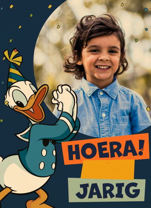 Donald Duck verjaardag fotokaart