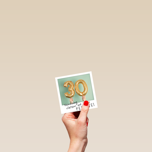 polaroid 30 jaar oud dertig