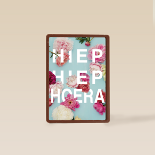 botanical kaart hiep hiep hoera