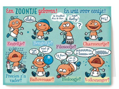 smile kaart een zoontje geboren en wat voor eentje