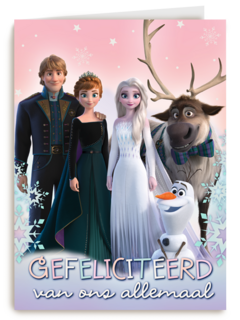 gefeliciteerd van Elsa anna Olaf Kristoff en sven