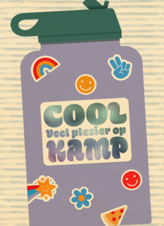 Op kamp waterfles