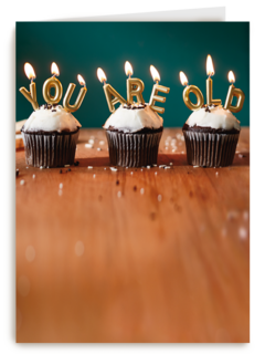 Verjaardagskaart grappig you are old