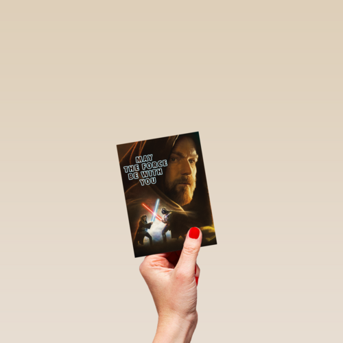 Star Wars kaart may the force be with you