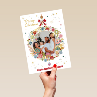 Turnowsky Kerstbal Fotokaart