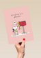 Liefde kaart Snoopy sending you love