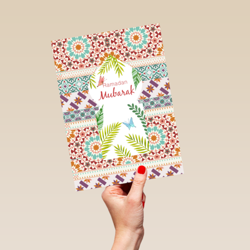 eid mubarak kaart ramadan mubarak