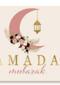 Eid Mubarak kaart met Ramadan Mubarak