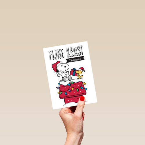 kerstkaart fijne kerst thomas