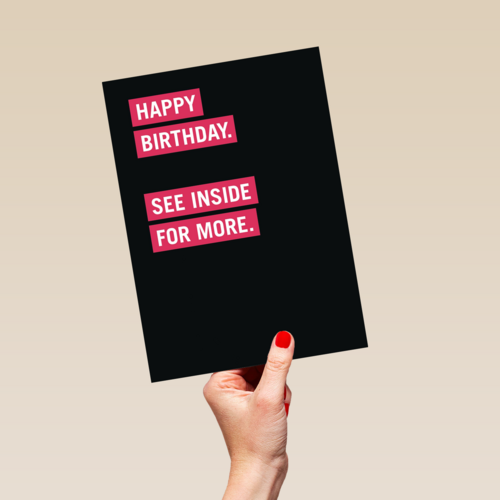 happy birthday see inside for more